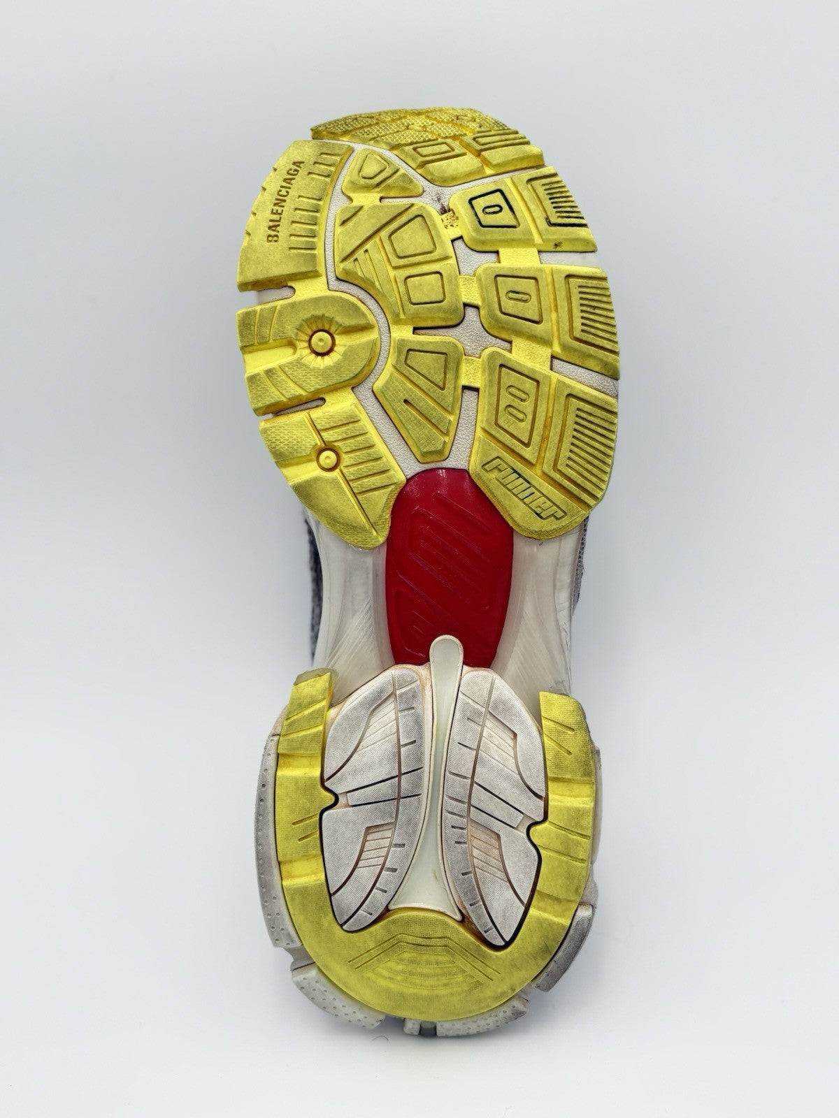 Size 44 (11 US) - Balenciaga Runner ' Black White Red Fluo Yellow ' | GOOD COND!