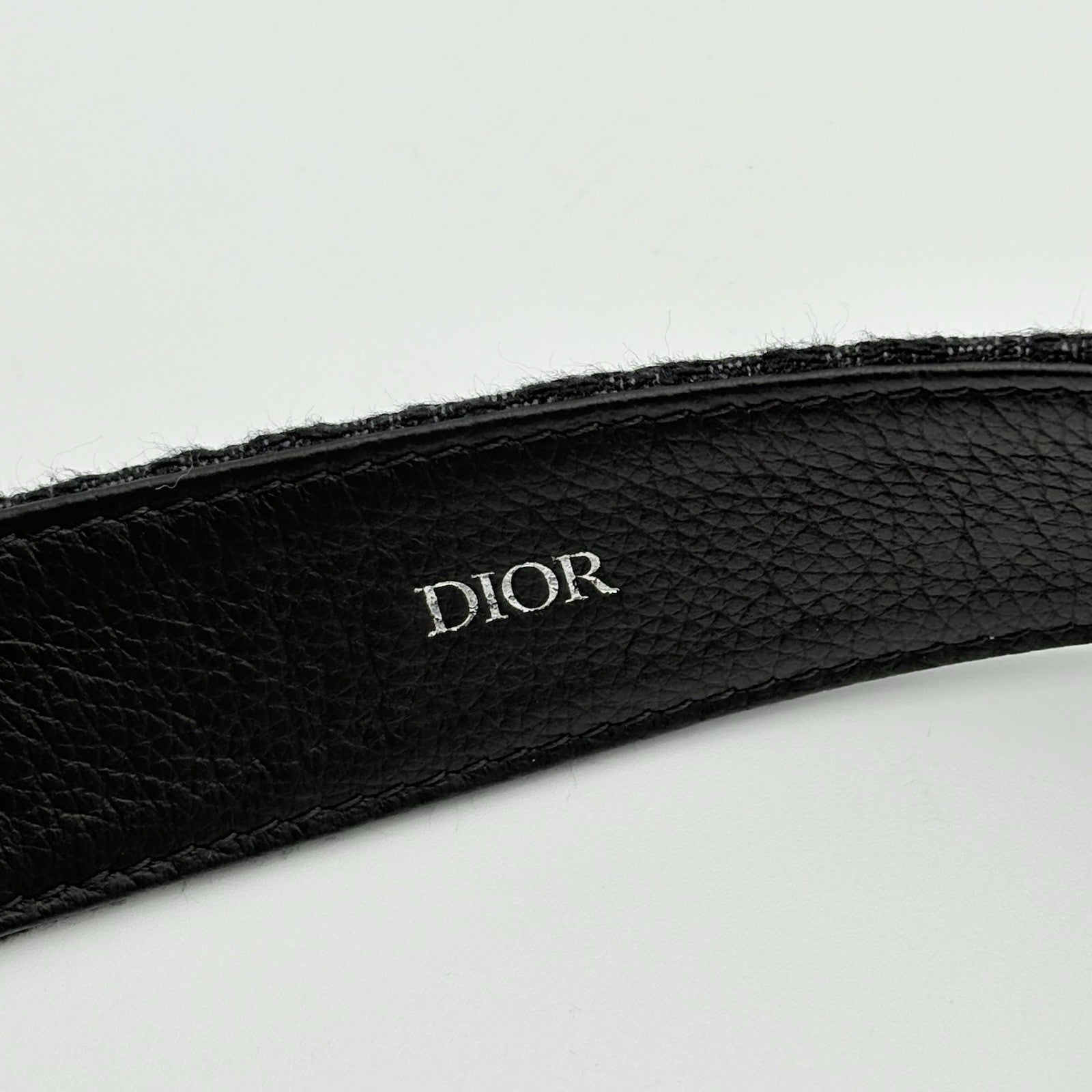 Dior Micro Oblique Jacquard Belt ' Black ' | SUPER CLEAN!
