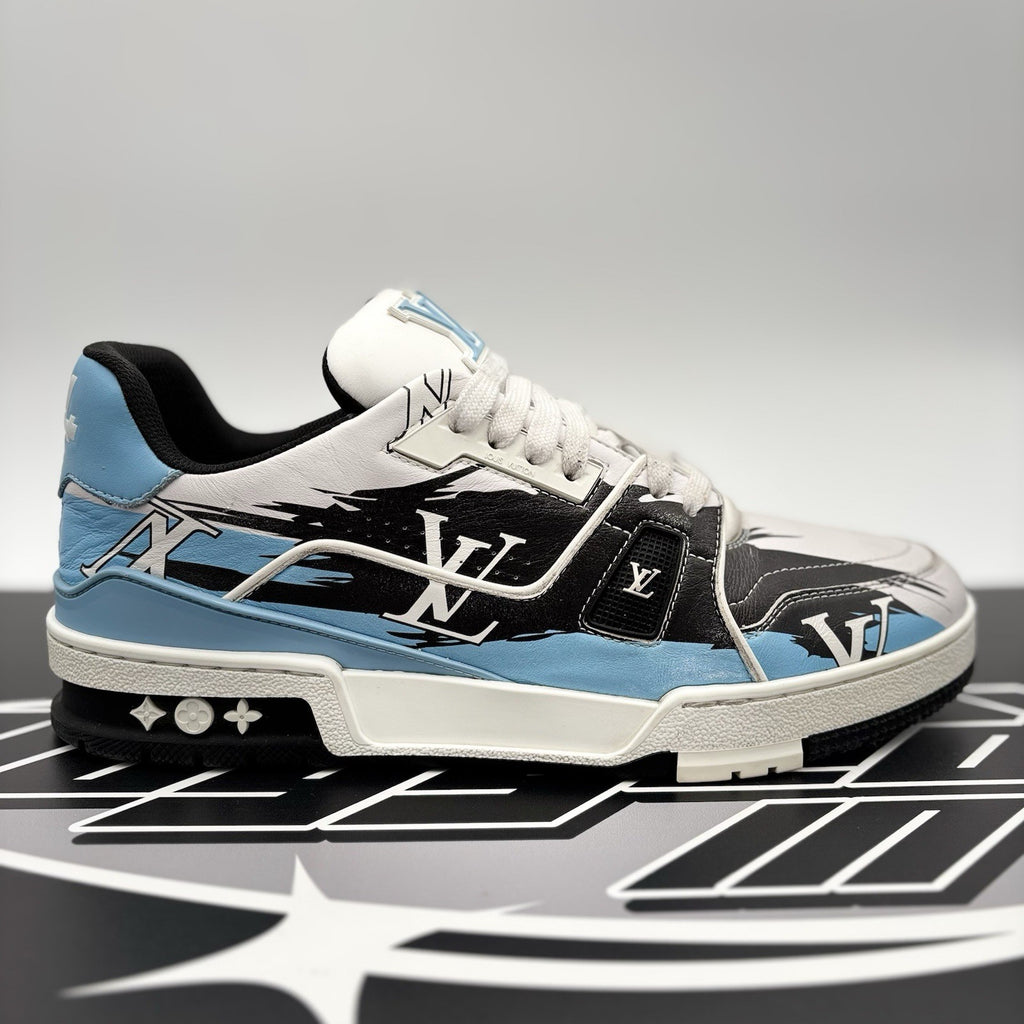 Size 8 LV (9-9.5 US) - Louis Vuitton Trainer #54 ' Graphic Print ' | GOOD COND!