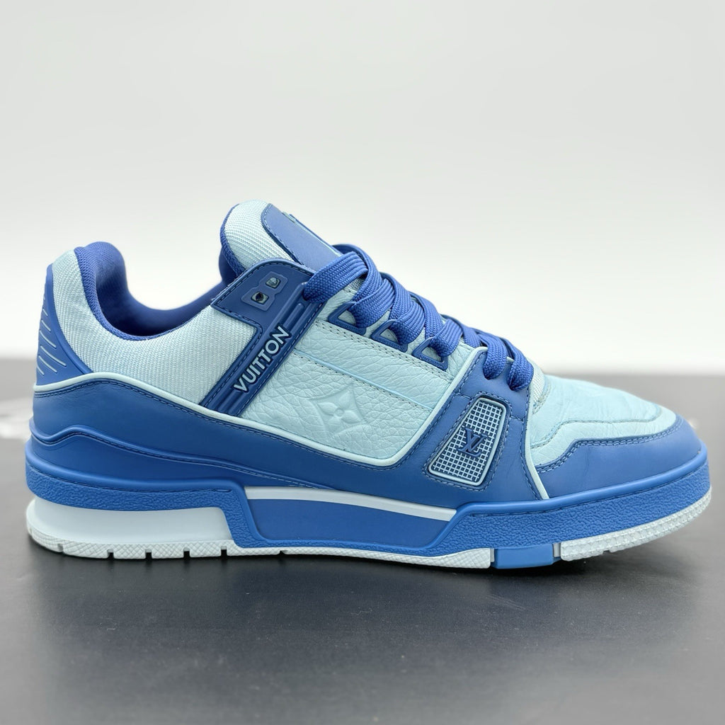 Size 6 LV (7-7.5 US) - Louis Vuitton Trainer ' Blue ' | GREAT CONDITION!