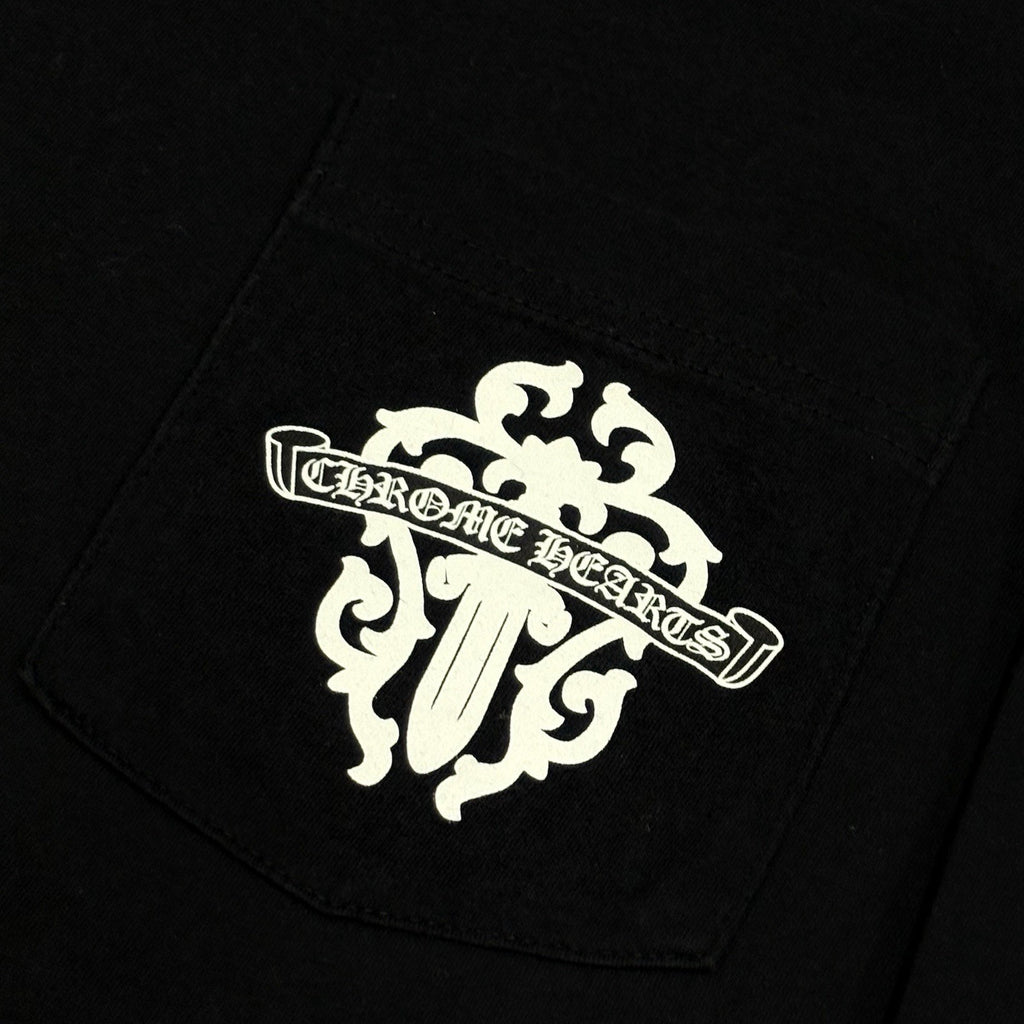 Size S - Chrome Hearts Dagger & Vine Spine Long Sleeve ' Black ' | SUPER CLEAN!