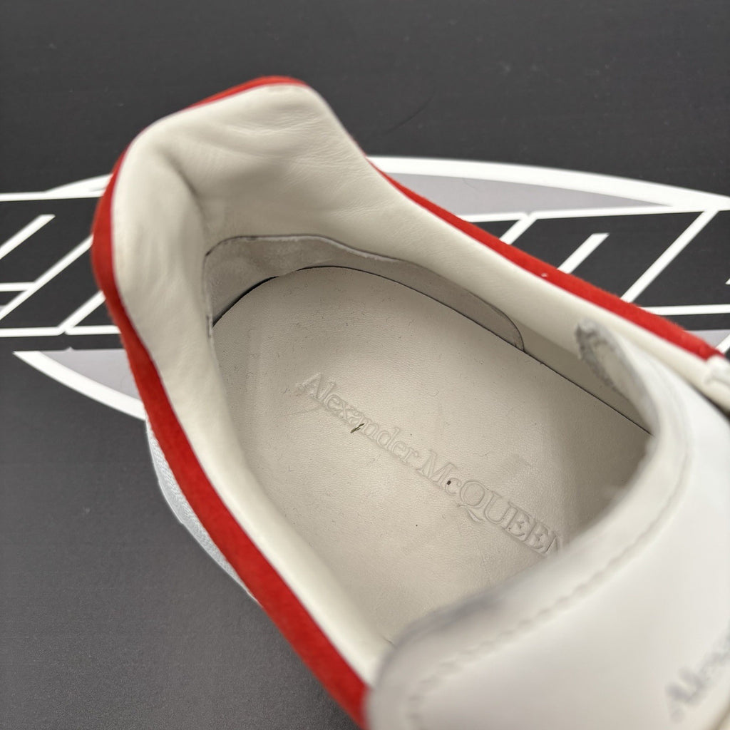 Size 45 (12 US) - Alexander McQueen Court Trainer ‘ White/Red ‘  | GOOD COND!