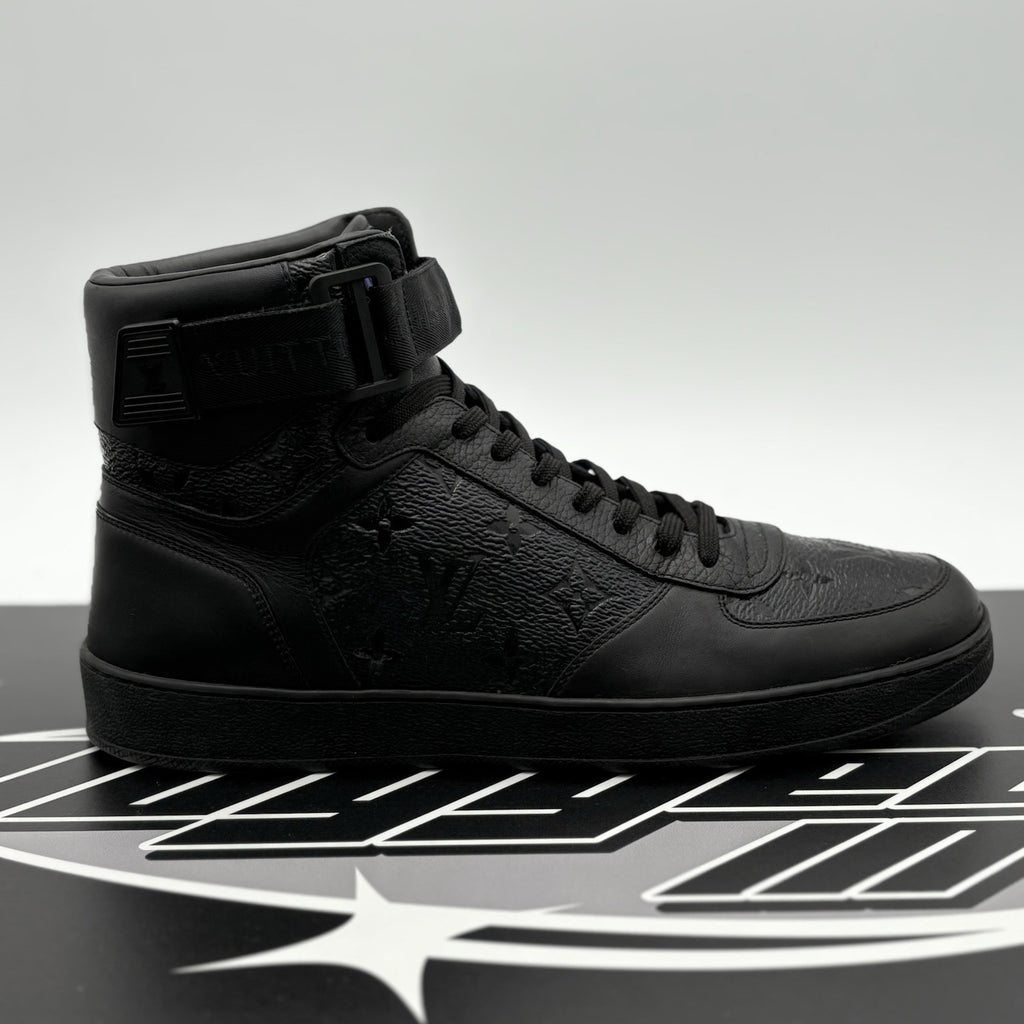 Size 7.5 LV (8.5-9 US) - Louis Vuitton Rivoli High Top ' Black ' | SUPER CLEAN!
