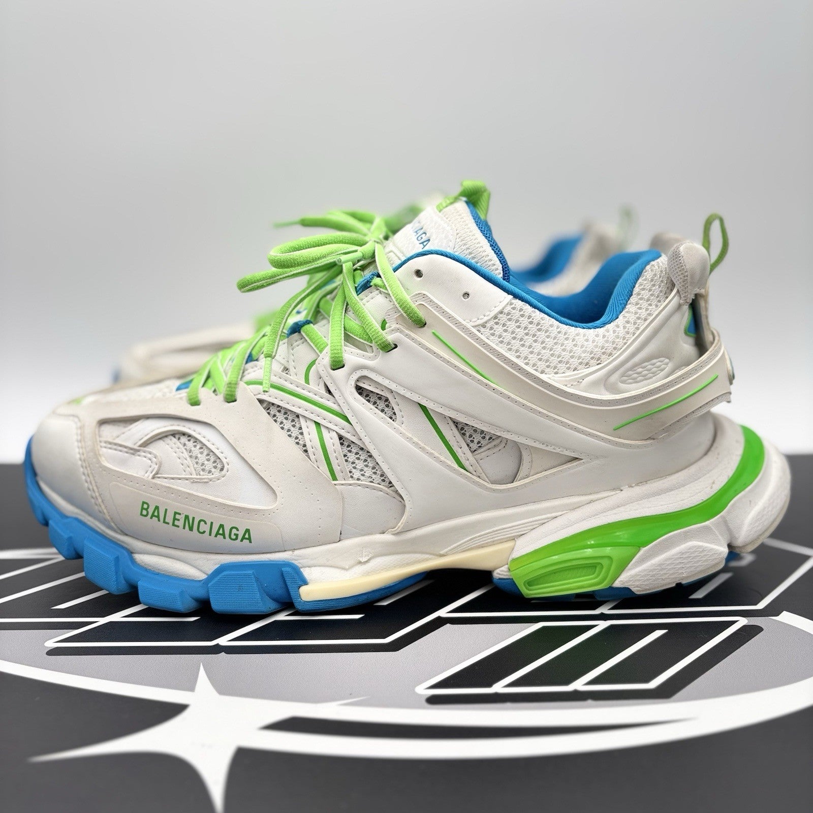 Size 45 (12 US) - Balenciaga Track ' White Blue Green ' | GREAT CONDITION!