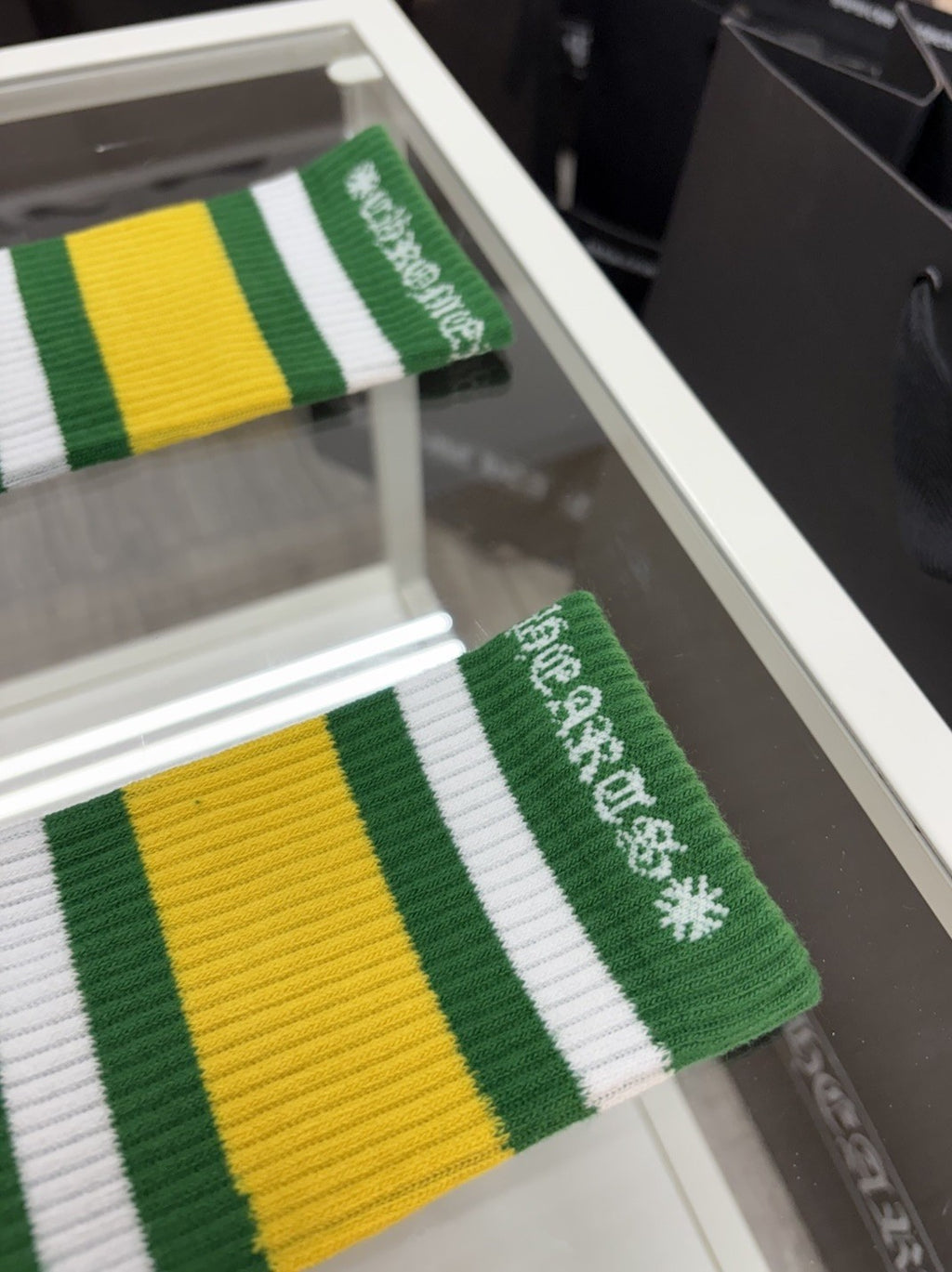 Size Large (9-13 US) - Chrome Hearts Multicolor Socks | NEW!