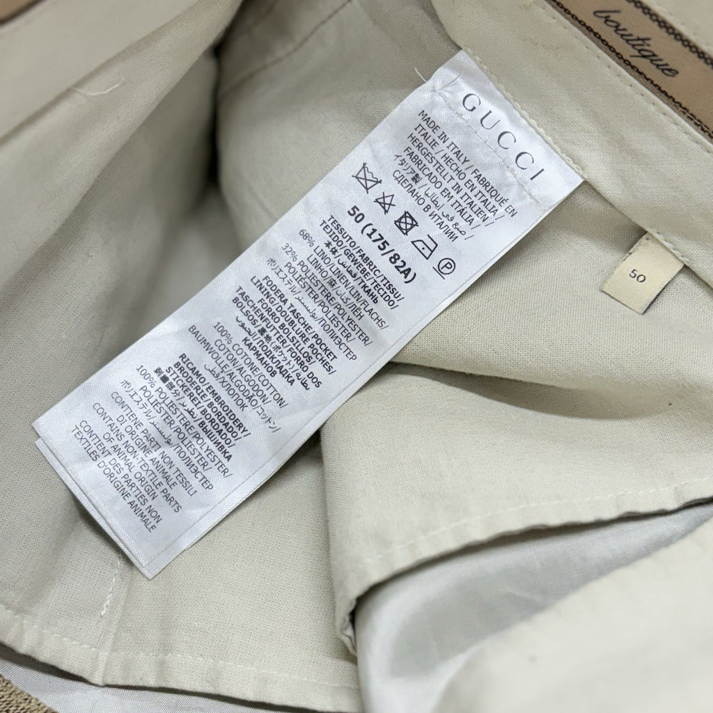 Size 50 - Gucci Jacquard Monogram Canvas Pants | SUPER CLEAN!