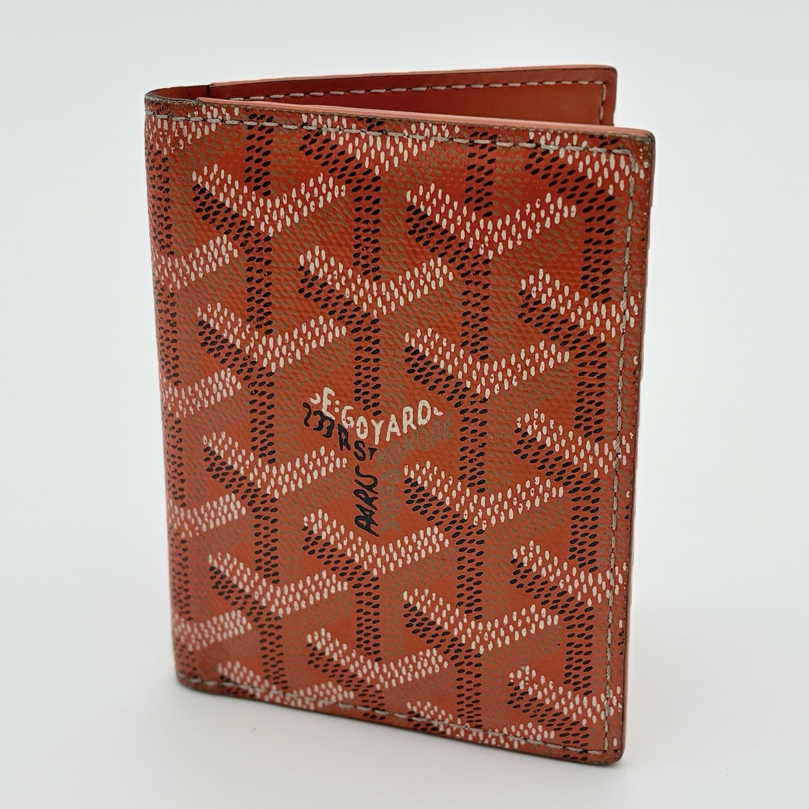 Goyard Saint Marc Card Holder Wallet ' Orange ' | 100% AUTHENTIC!