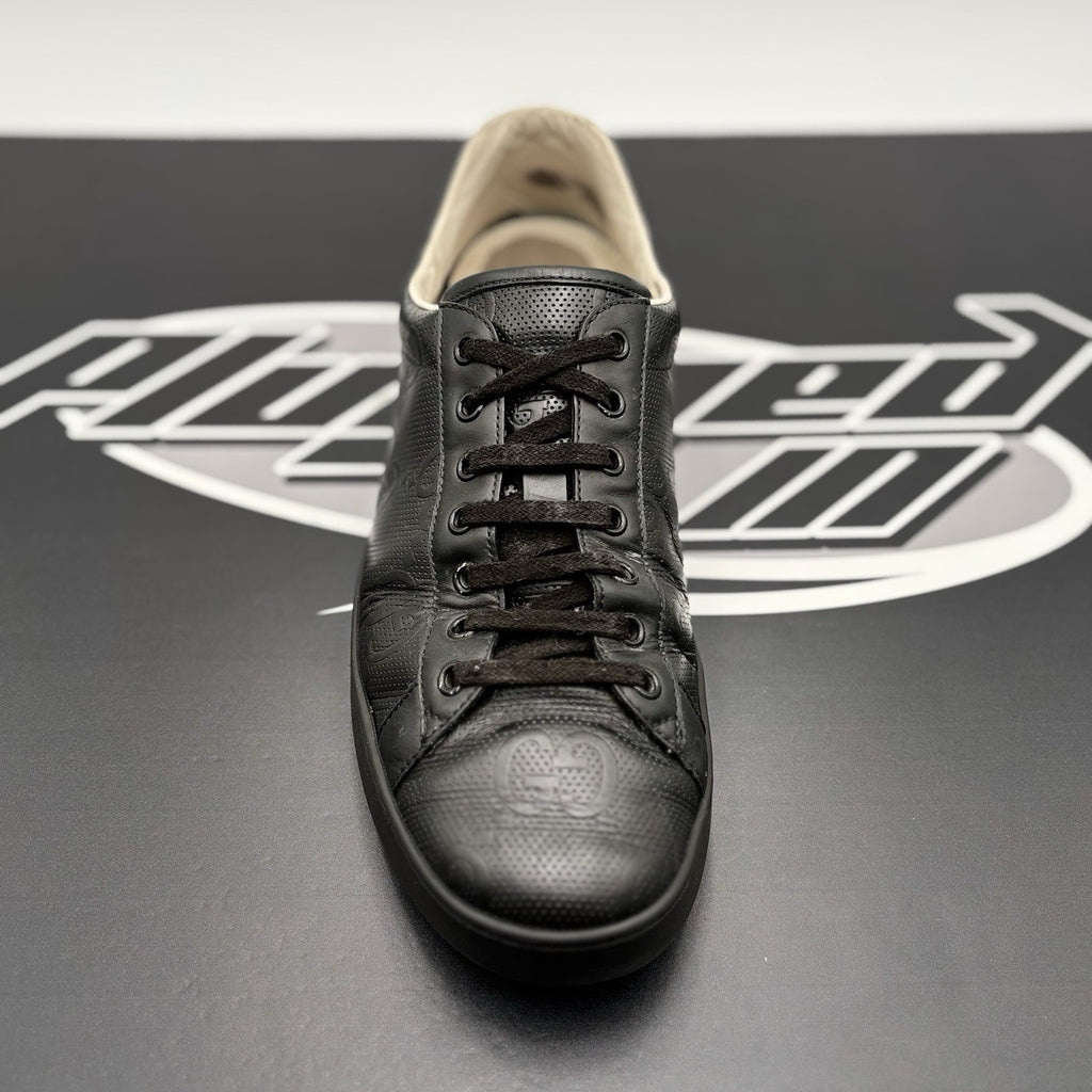 Size 9.5 G (10 US) - Gucci Ace GG ' Black '