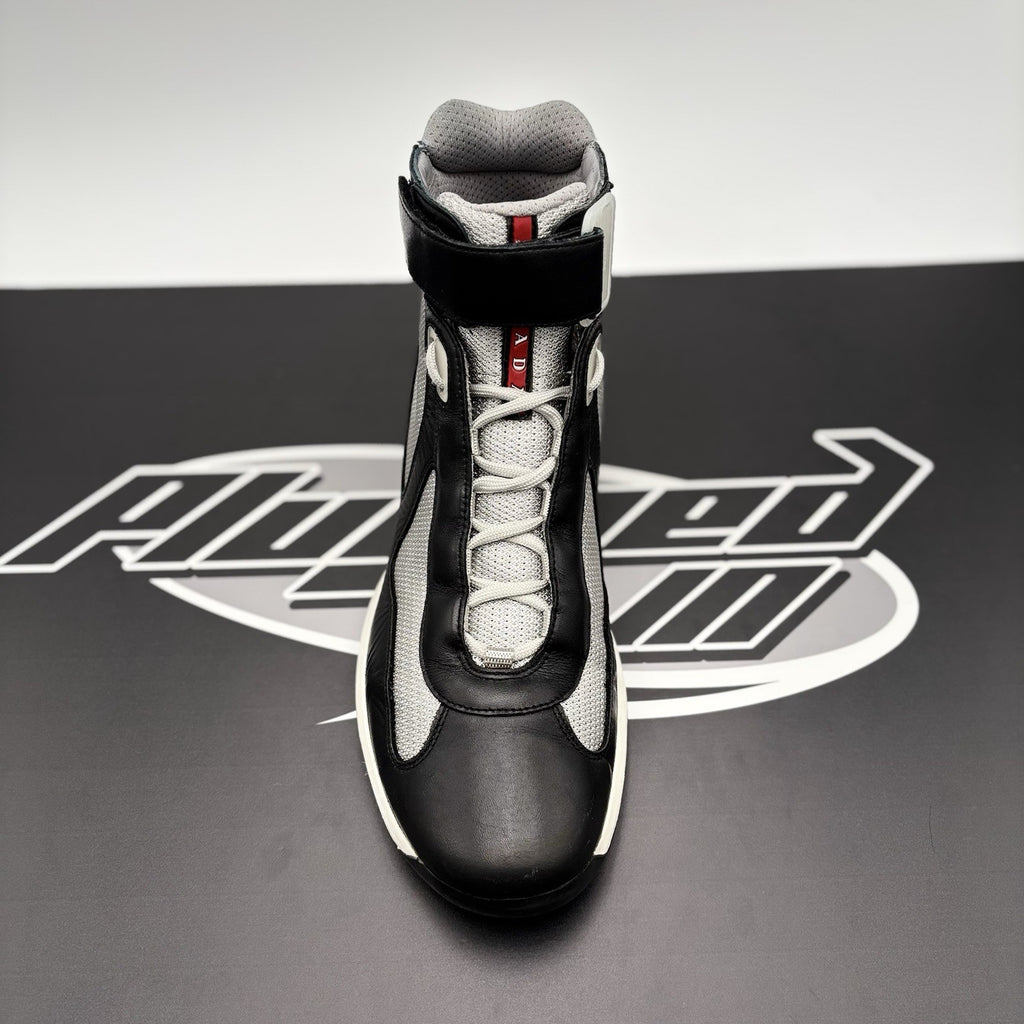 Size 8 UK (9 US) - Prada Cup High Top ‘ Black, Grey ‘