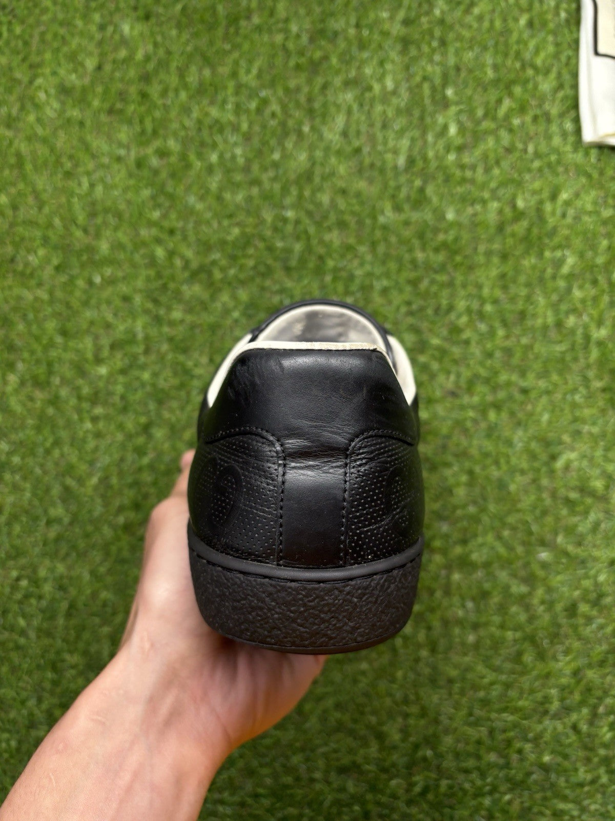 Size 9.5 G (10 US) - Gucci Ace GG ' Black ' | GOOD CONDITION!