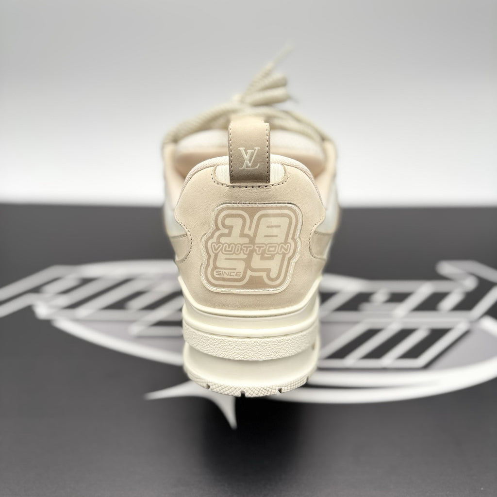 Size 7.5 LV (8.5-9 US) - Louis Vuitton Skate ' Beige White ' | GREAT COND!
