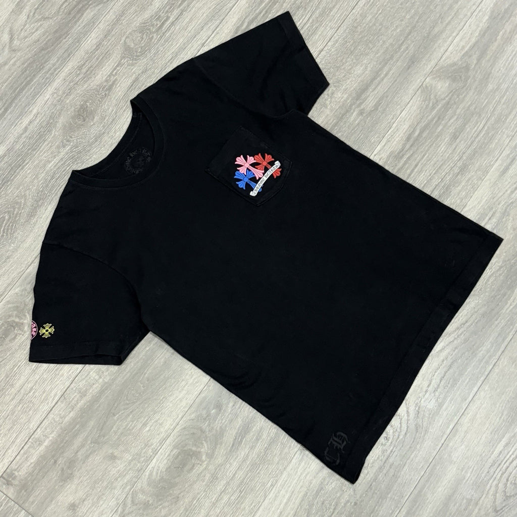 Size M - Chrome Hearts Multi Cross Cemetery T-Shirt ' Black ' | SUPER CLEAN!