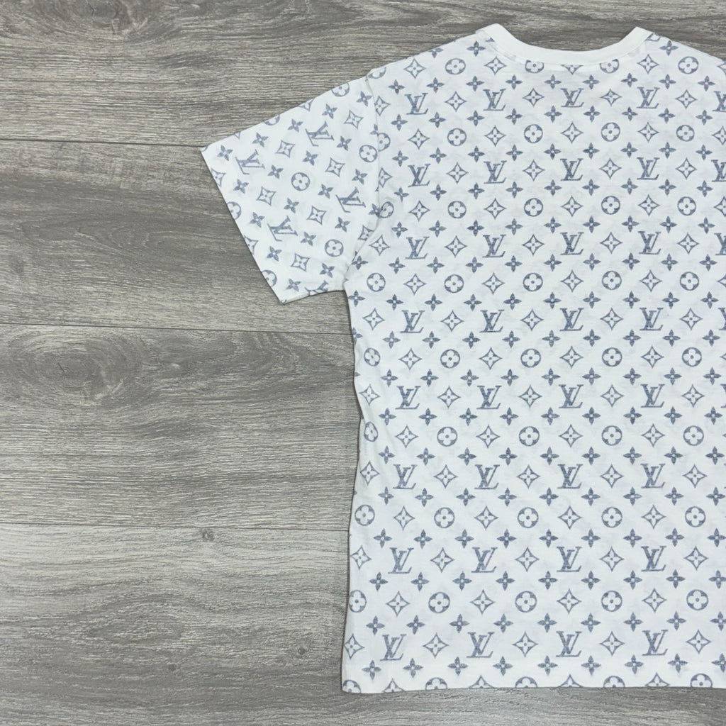 Size M - Louis Vuitton Monogram Printed With Chain ' White Blue ' | SUPER CLEAN!
