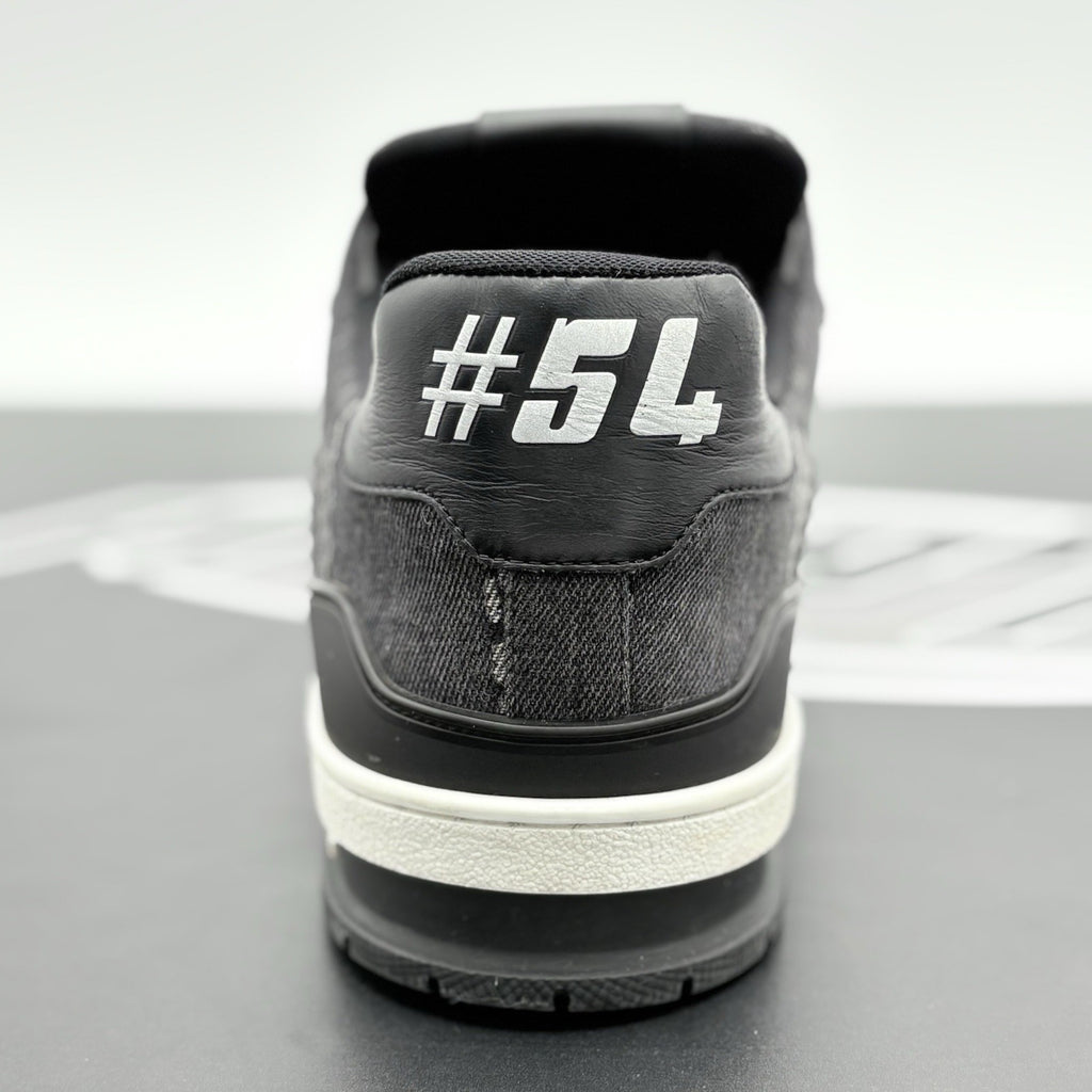 Size 9.5 LV (10.5-11 US) Louis Vuitton Trainer ' Black White ' | GREAT CONDITION