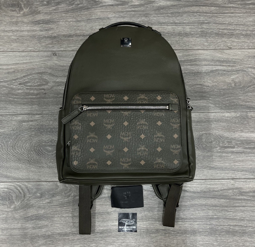 MCM Visetos Backpack ' Khaki / Sea Turtle ' | GOOD CONDITION!
