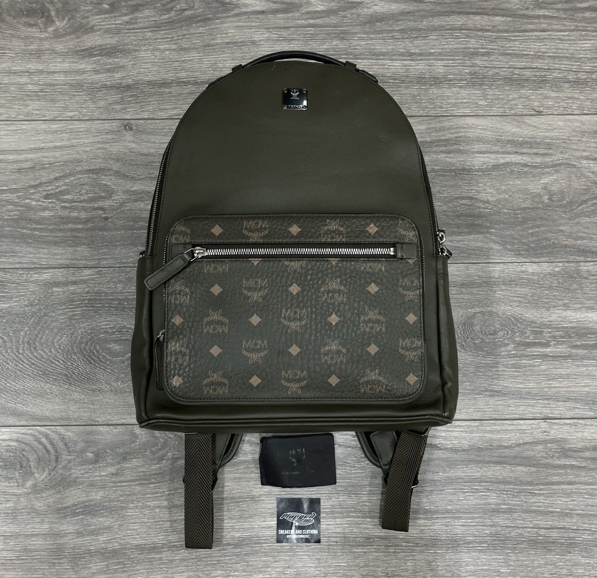 MCM Visetos Backpack ' Khaki / Sea Turtle ' | GOOD CONDITION!