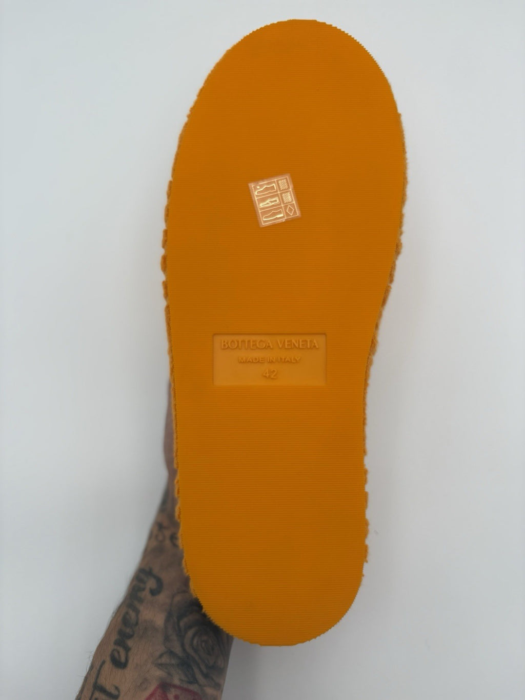Size 42 (9 US) - Bottega Veneta ' Orange ' Sandals Slides Slippers | NEW!