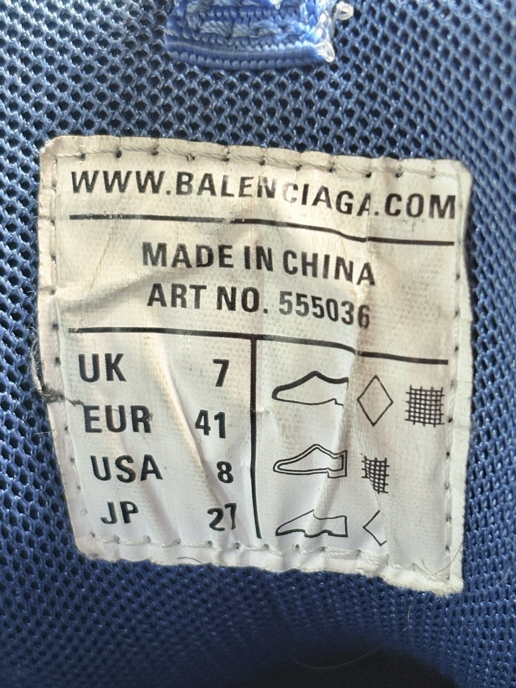 Size 41 (8 US) - Balenciaga Track LED Sneaker ' Navy '