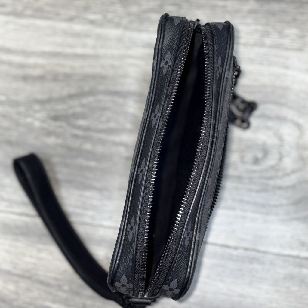 Louis Vuitton Pochette Volga Monogram Eclipse ' Black ' | SUPER CLEAN!