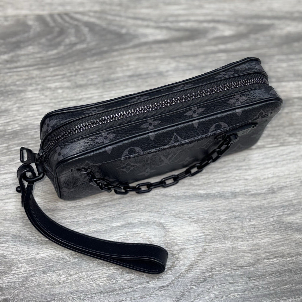 Louis Vuitton Pochette Volga Monogram Eclipse ' Black ' | SUPER CLEAN!