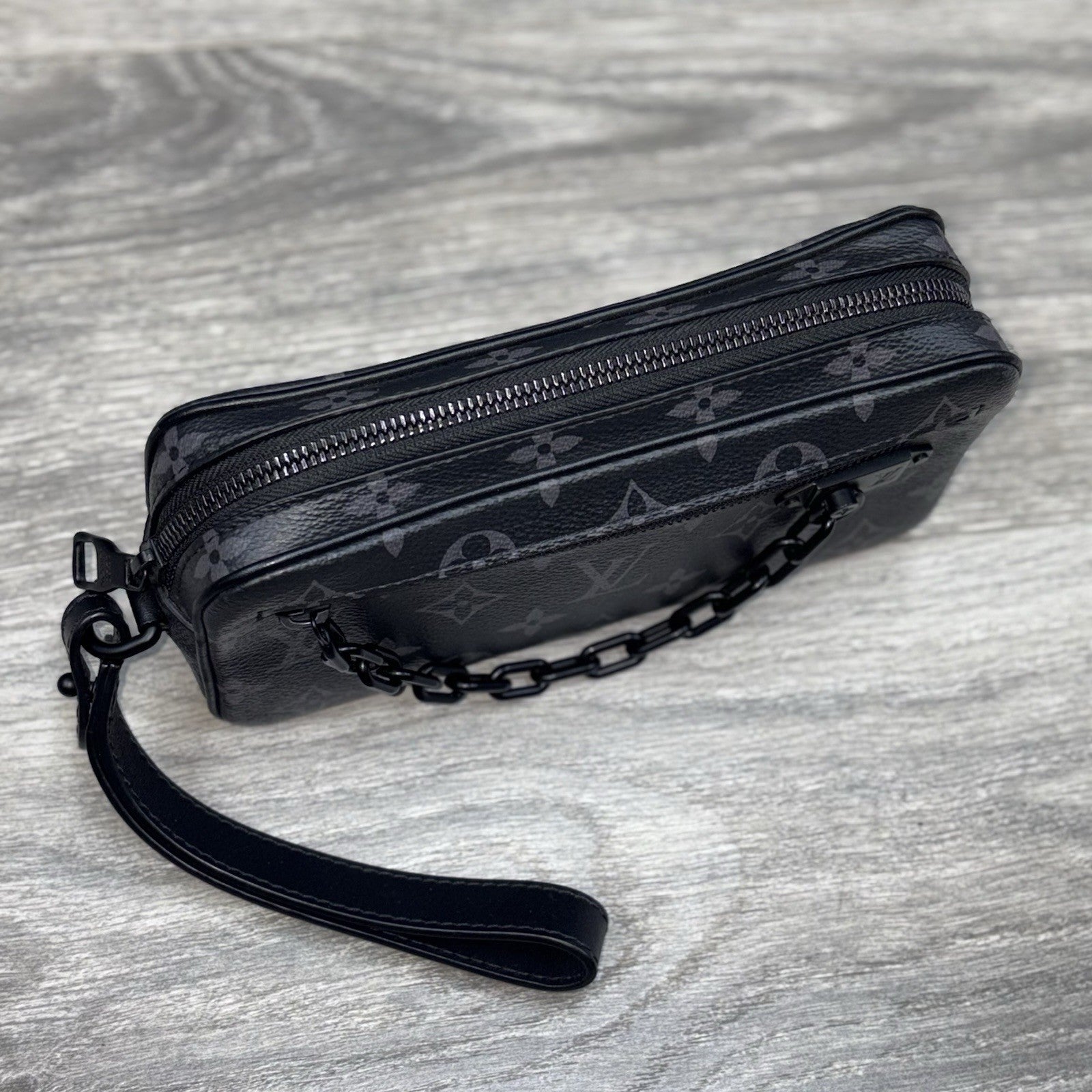 Louis Vuitton Pochette Volga Monogram Eclipse ' Black ' | SUPER CLEAN!