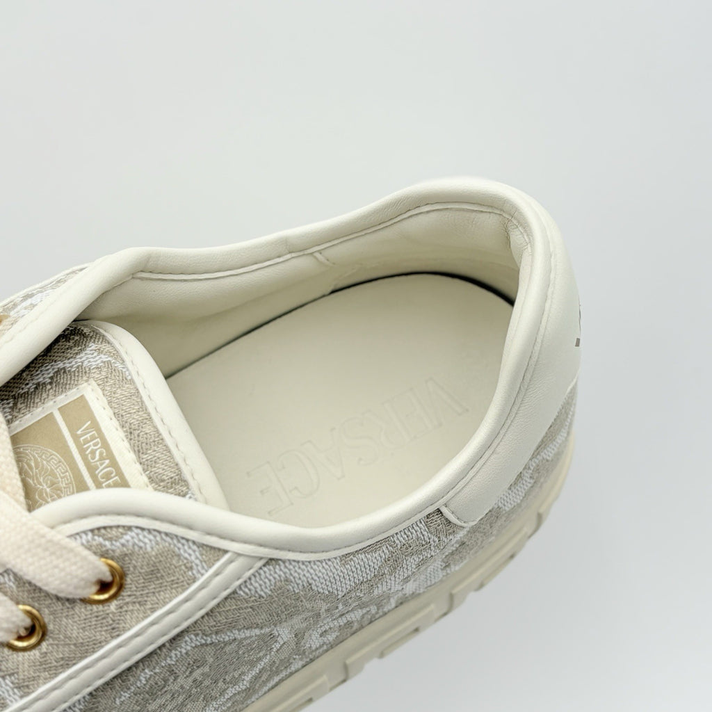 Size 44 (11 US) - Versace Barocco Greca Sneaker ' Beige Print ' | WORN ONCE!
