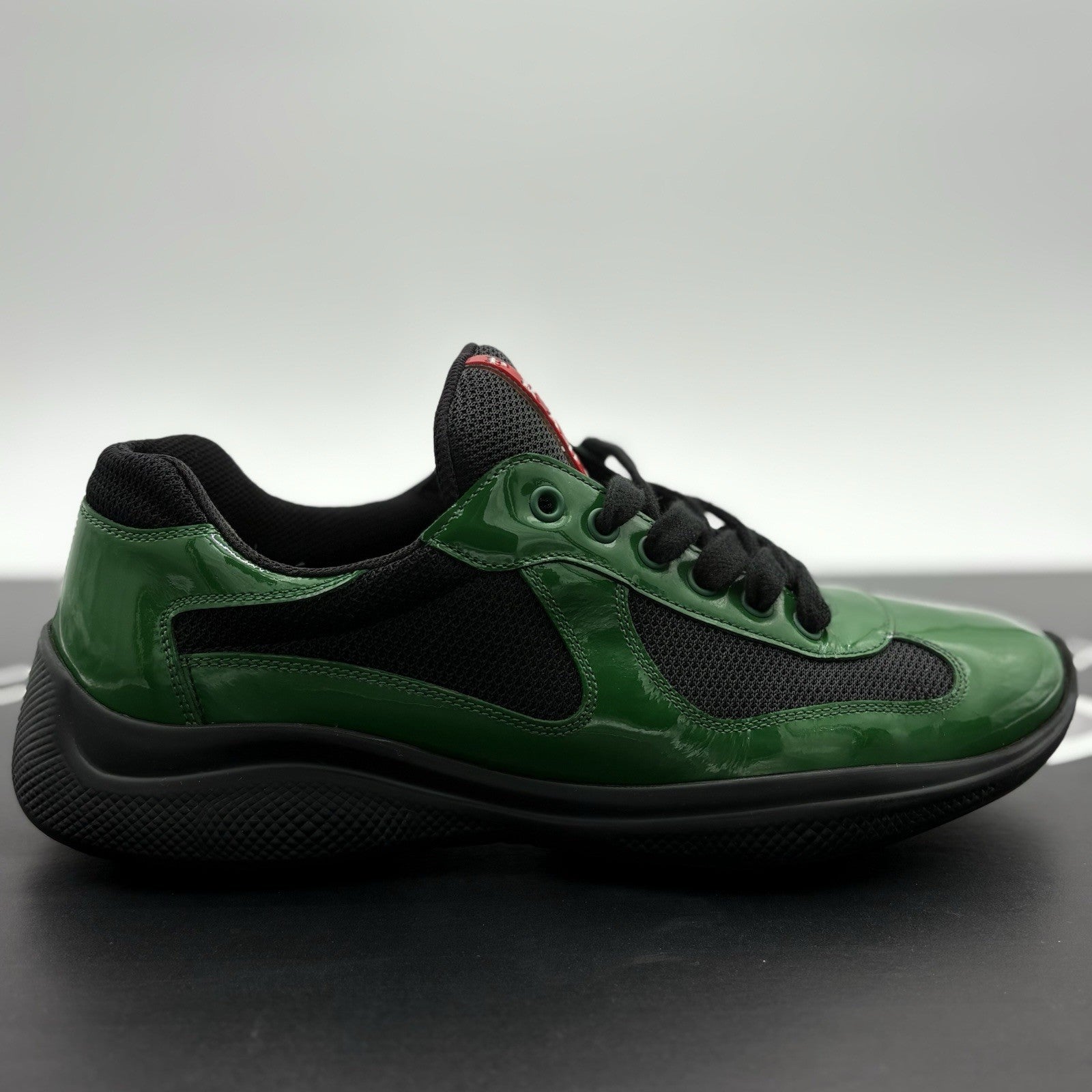 Size 8.5 UK (9.5 US) - Prada Americas Cup ' Green Black ' | GOOD CONDITION!