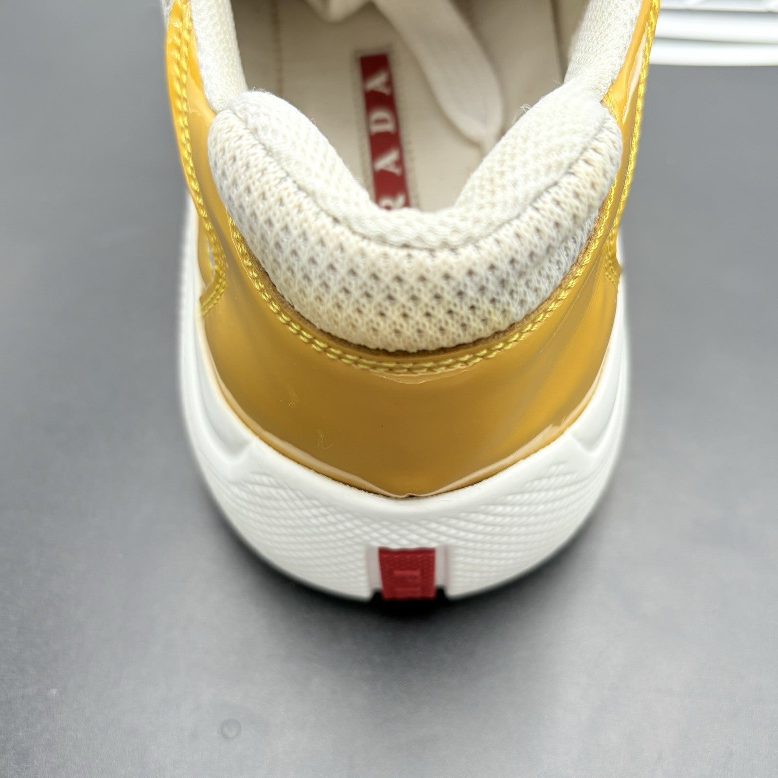 Size 6.5 UK (7.5 US) Prada Americas Cup ' Yellow White '