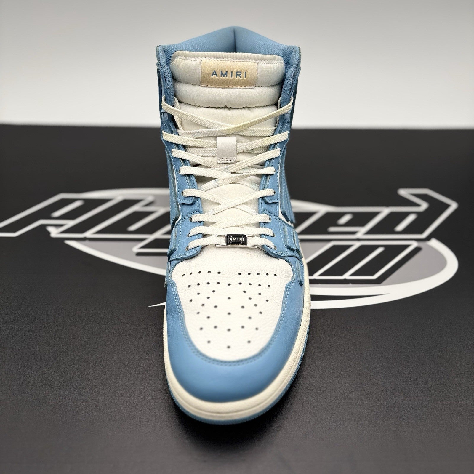 Size 46 (13 US) - Amiri Skel High Top ' Powder Blue White ' | GOOD CONDITION!