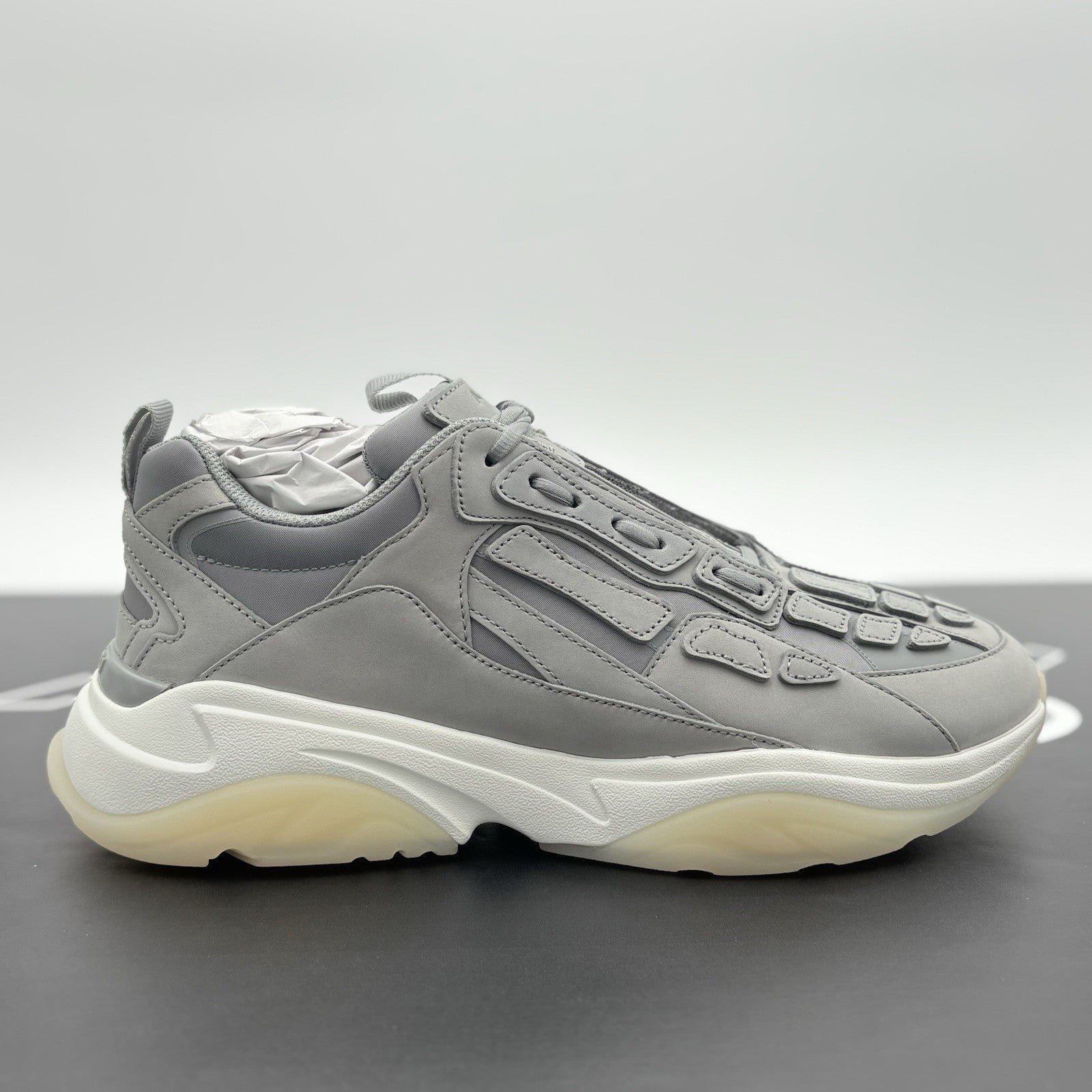 Size 45 (12 US) Amiri Bone Runner ' Grey ' | BRAND NEW! * 100% AUTHENTIC *
