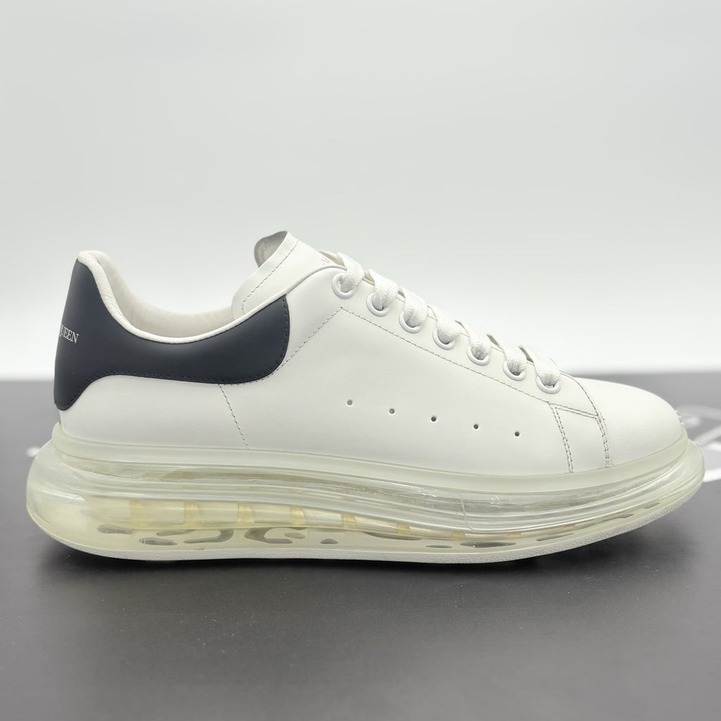 Size 44 (11 US) Alexander McQueen Clear Sole ' Black White ' | GOOD CONDITION!