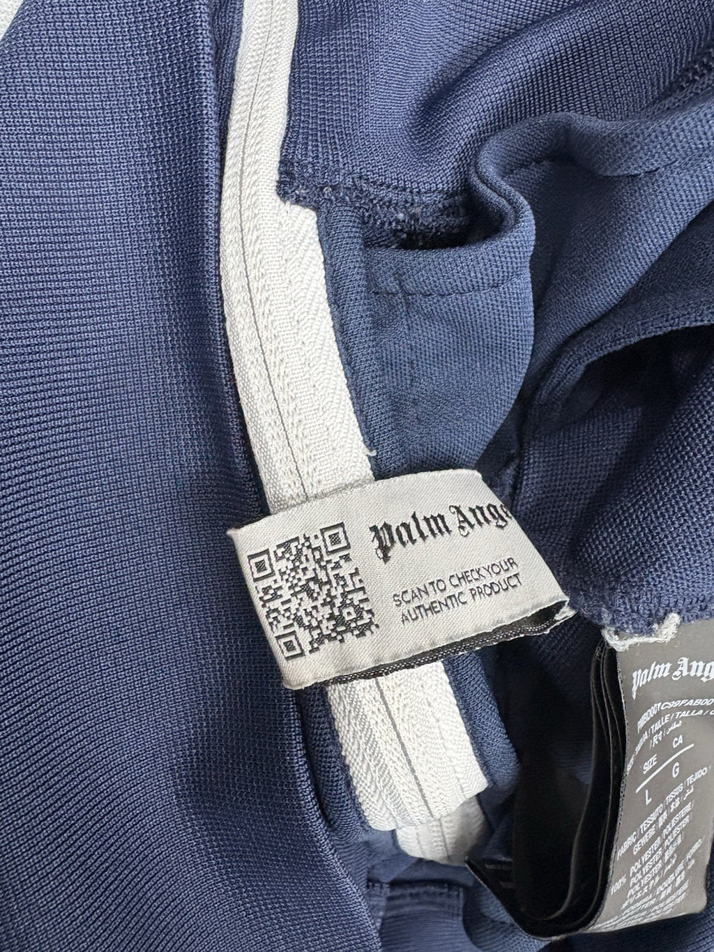 Size Large - Palm Angels Classic Track Jacket ' Navy Blue White ' | GREAT COND!