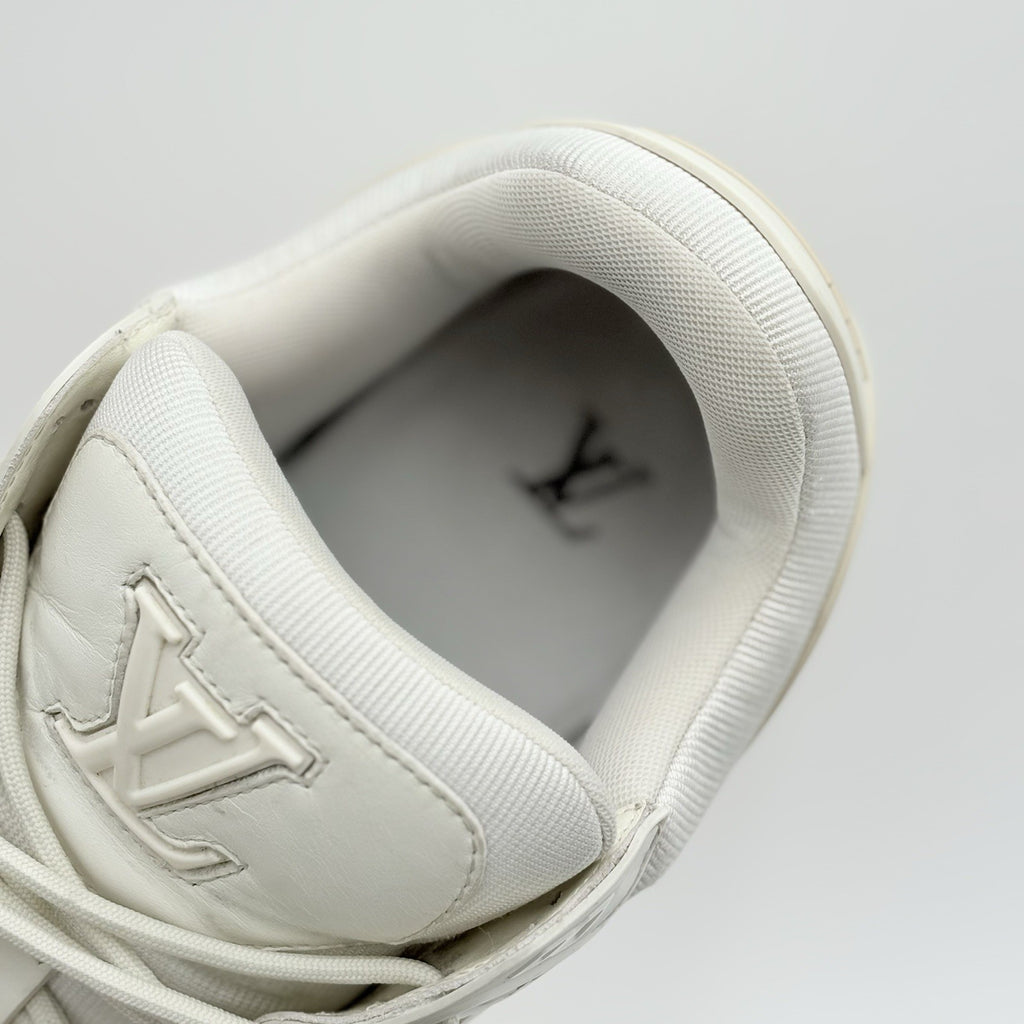 Size 10 LV (11-11.5 US) - Louis Vuitton Maxi Trainer ' White ' | GOOD CONDITION!