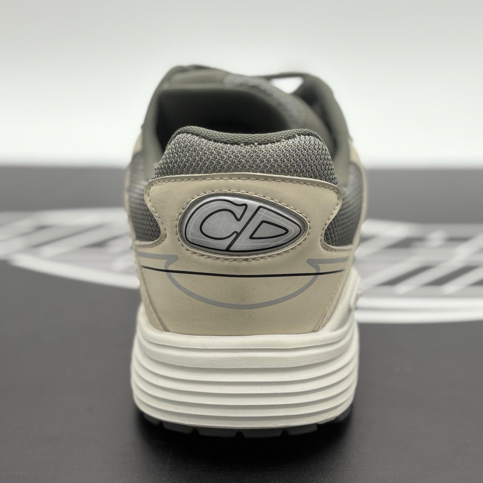 Size 46 (13 US) Dior B30 Reflective Sneaker ' Olive Green Beige ' | SUPER CLEAN