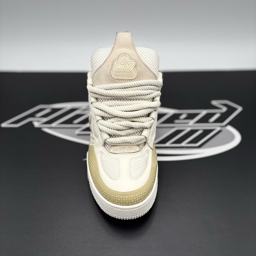 Size 7 LV (8-8.5 US) - Louis Vuitton Skate ' Beige White ' | GREAT COND!