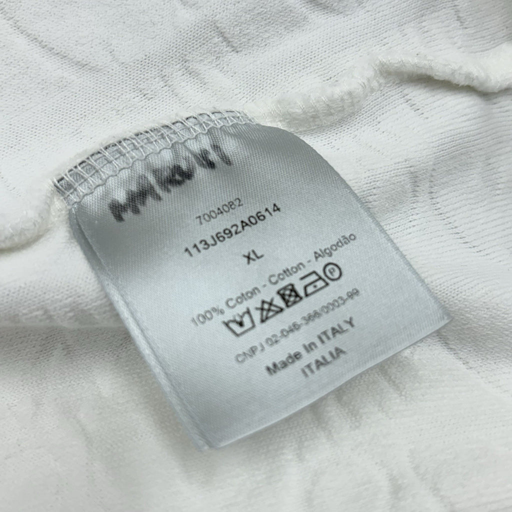 Size XL - Dior Oblique Relaxed Fit Terry Cotton Jacquard T-Shirt ' Off White '