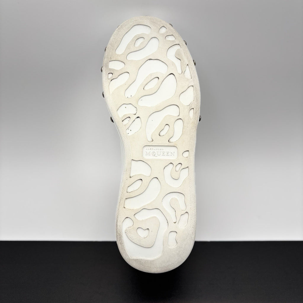 Size 41 (8 US) - Alexander McQueen Oversized Studded ' White Black ' | GREAT!