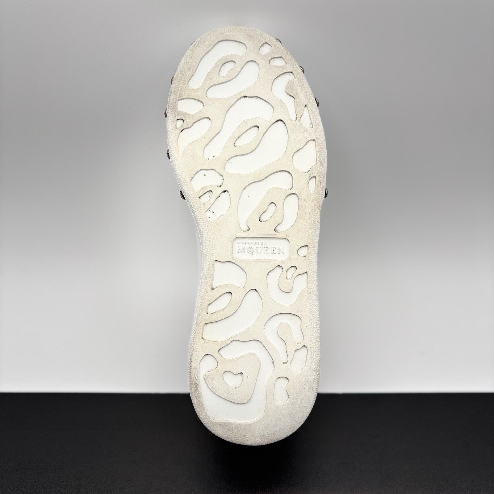 Size 41 (8 US) - Alexander McQueen Oversized Studded ' White Black ' | GREAT!
