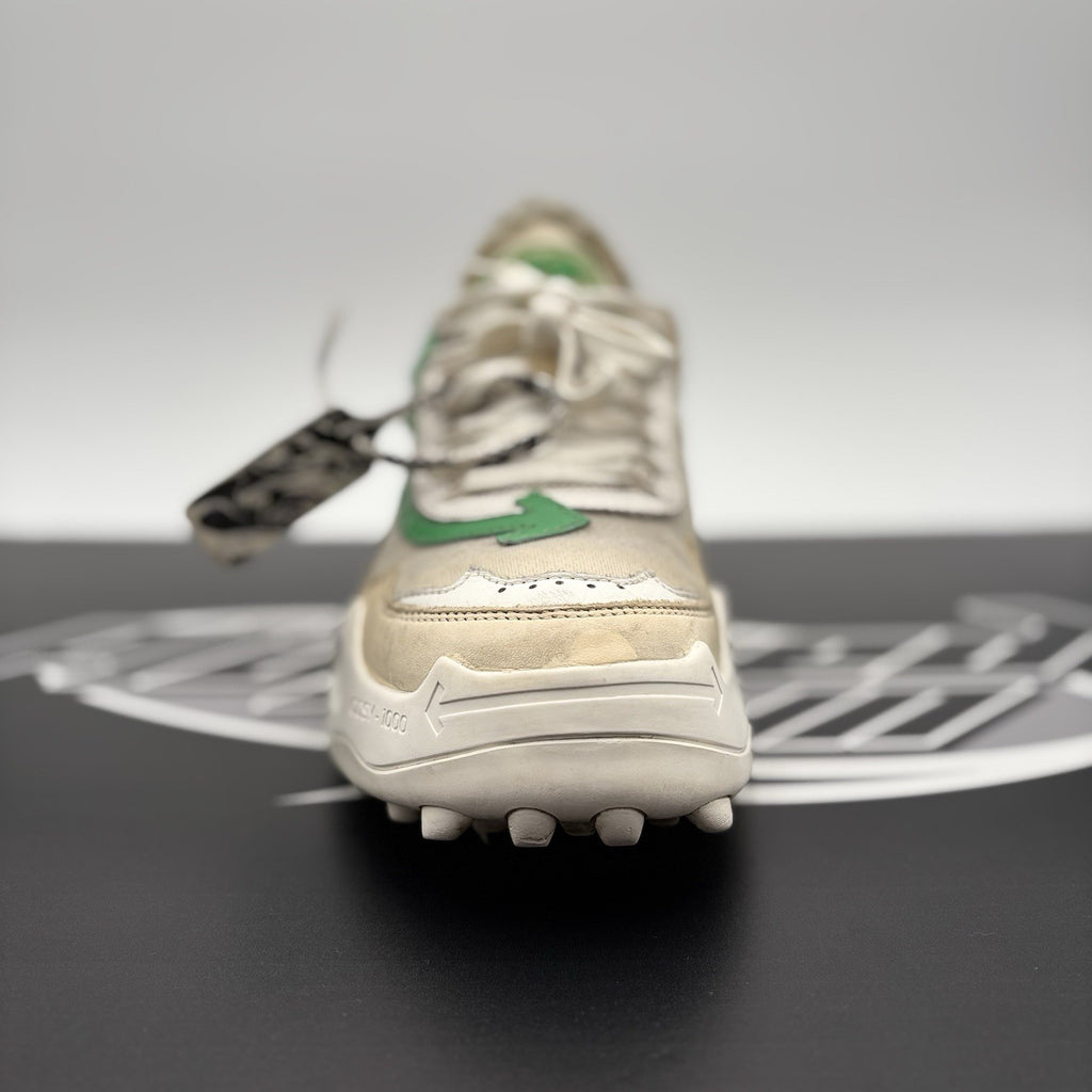 Size 43 (10 US) Off-White Odsy-1000 ' White, Beige, Green ' | GREAT CONDITION!