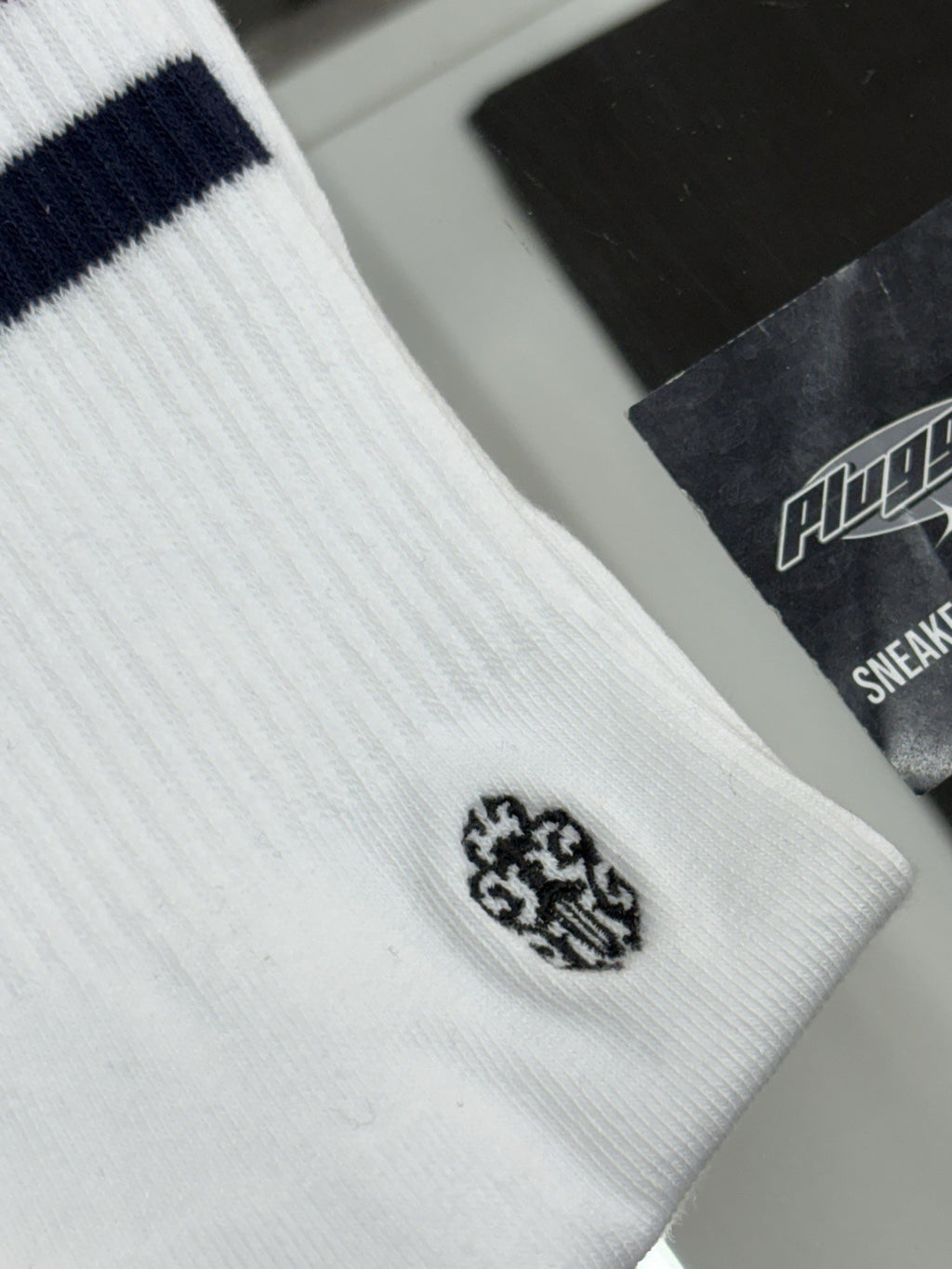 Size Medium (6-9 US) - Chrome Hearts Miami Socks ' White ' | NEW!