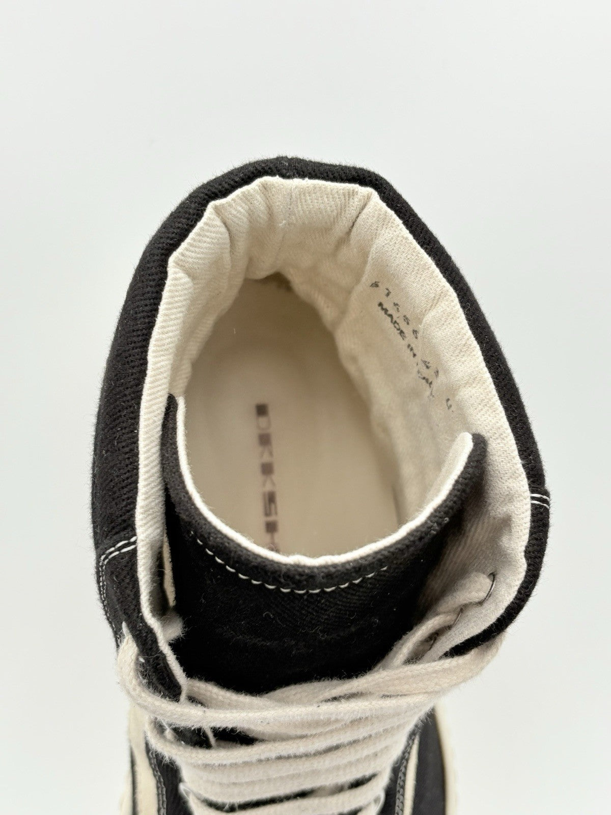 Size 43 (10 US) Rick Owens DRKSHDW Black Hollywood High Vintage | CLEAN!