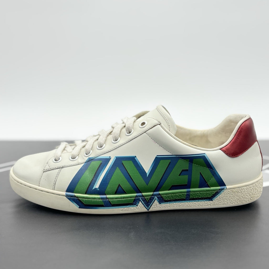 Size 9 G (9.5 US) - Gucci Ace Leather ' Loved '