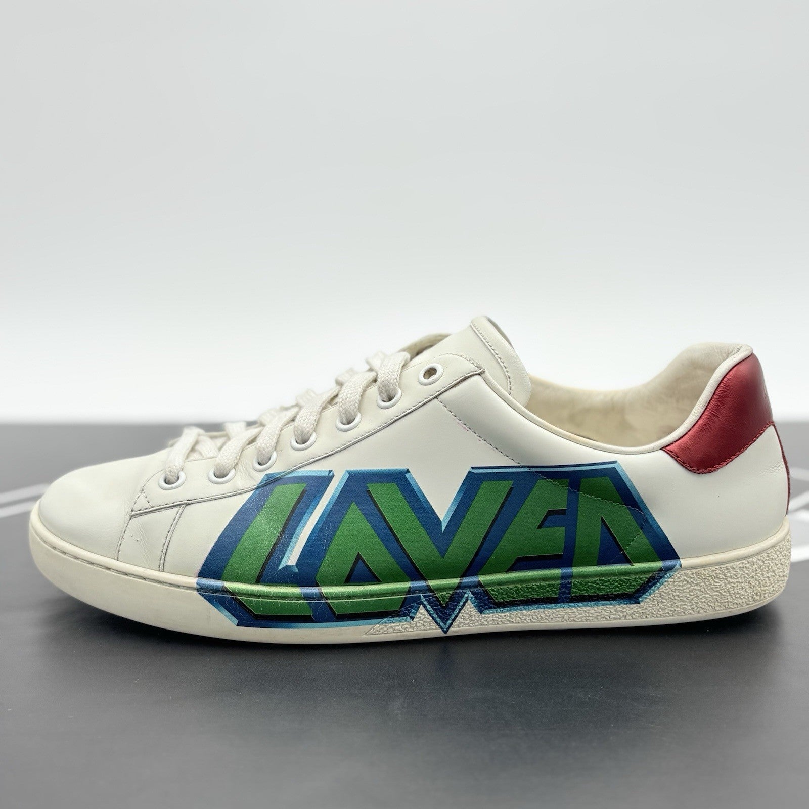 Size 9 G (9.5 US) - Gucci Ace Leather ' Loved '