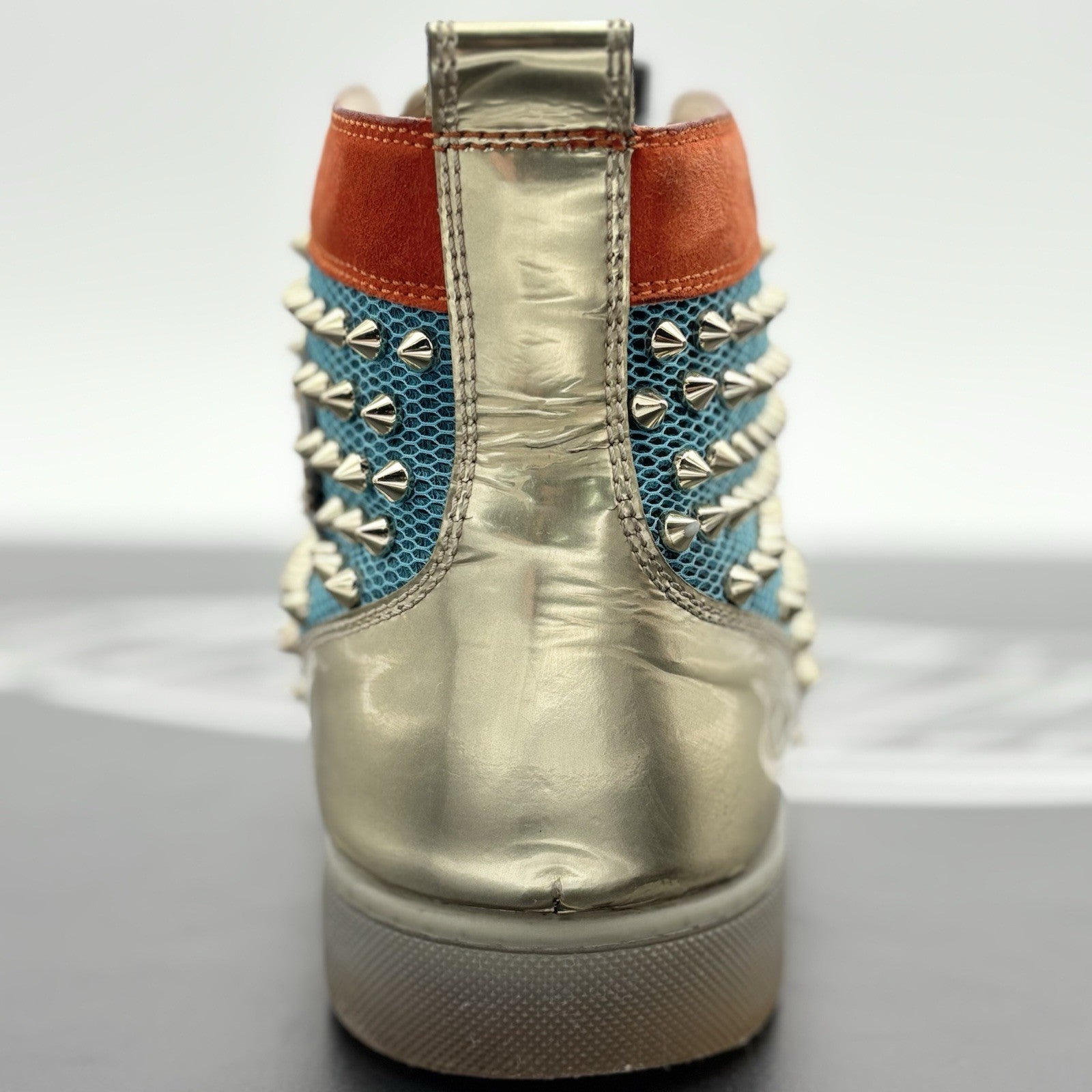 Size 45 (12 US) Christian Louboutin High Spikes ' Lux Techno ' | SUPER CLEAN!