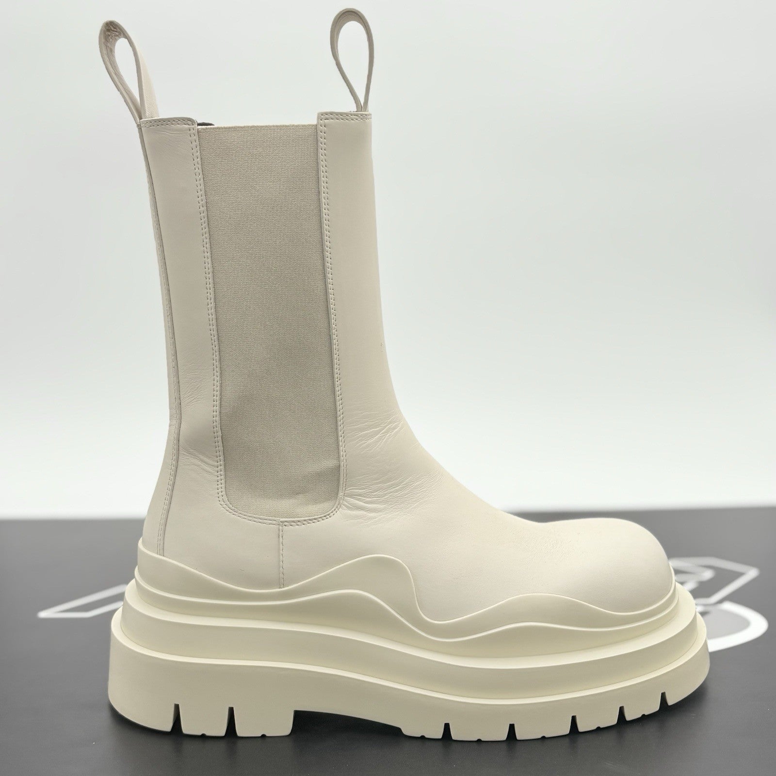 Size 40 (7 US) - Bottega Veneta Tire Boot ' Sea Salt ' | GREAT CONDITION!
