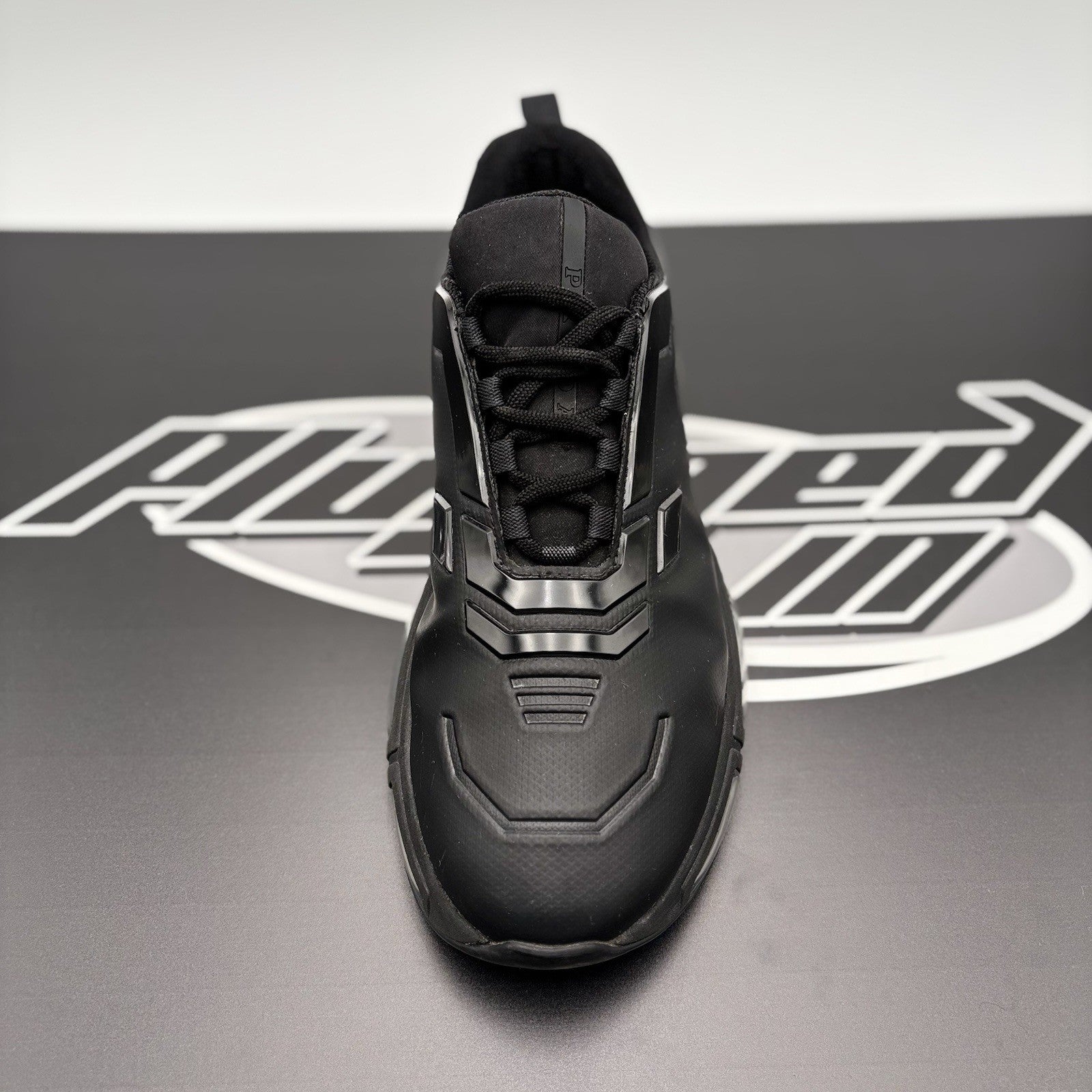 Size 8.5 UK (9.5 US) Prada Collision Technical Fabric ' Black ' | GREAT COND!