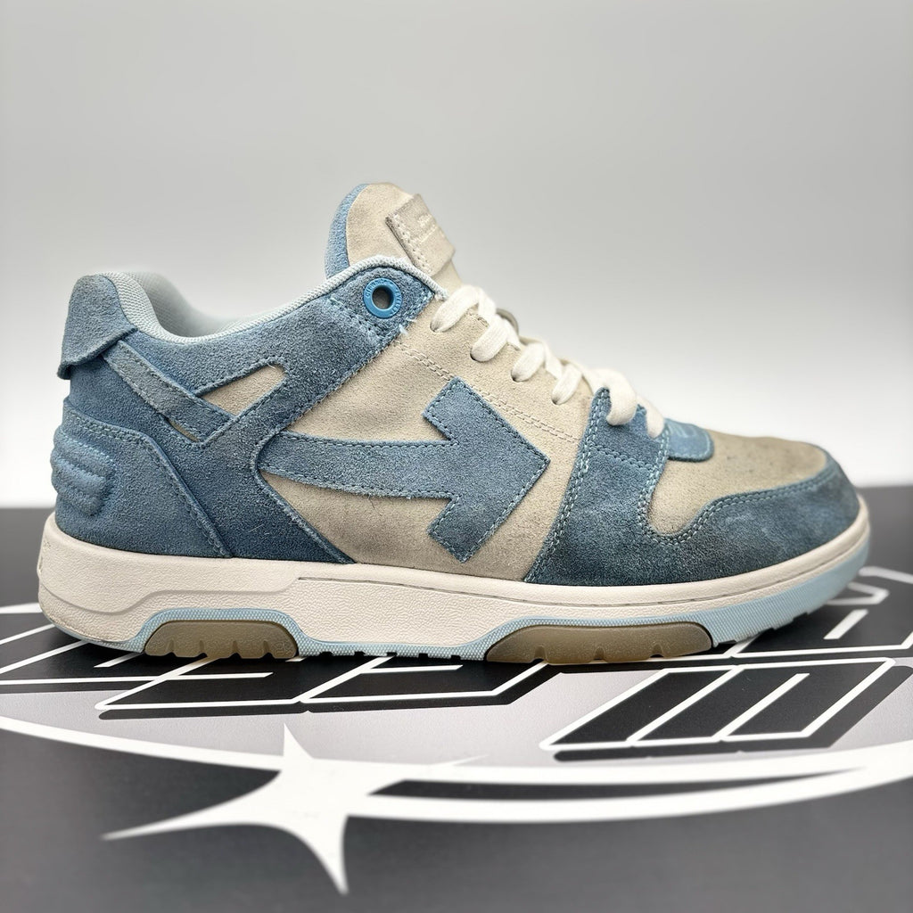 Size 45 EU (12 US) - Off-White Out of Office Suede ' Light Blue, White ‘