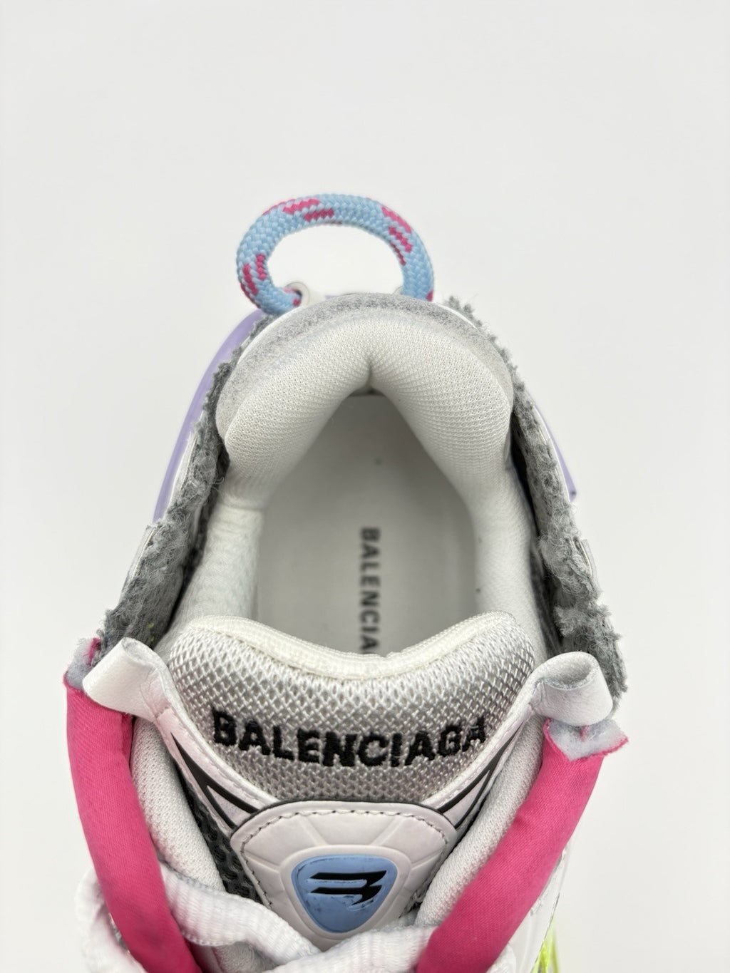 Size 41 - Balenciaga Runner ' Grey Light Purple Neón Yellow White ' | NEW!
