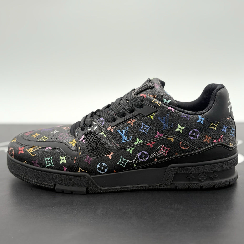 Size 8 LV (9-9.5 US) Louis Vuitton X Murakami Trainer ' Black ' | SUPER CLEAN