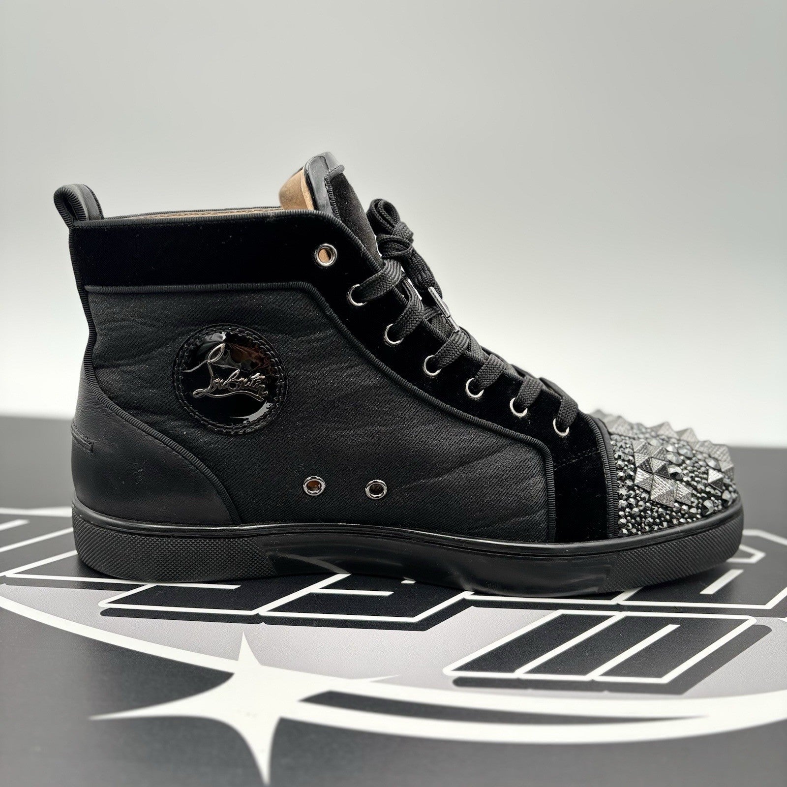 Size 43.5 (10.5 US) -Christian Louboutin Louis Max ' Multi Black ' | GREAT